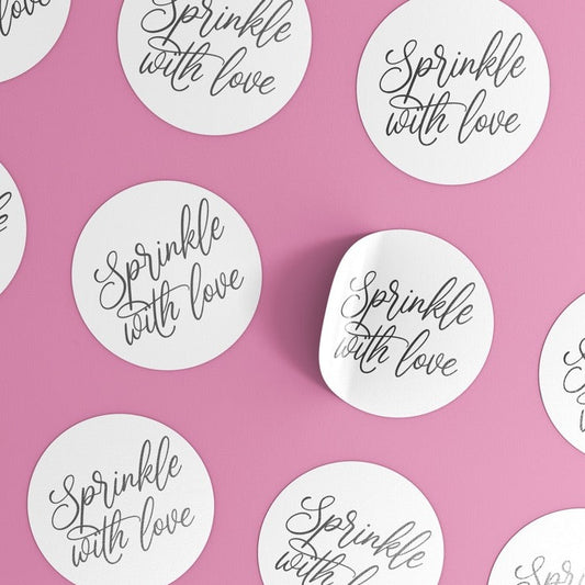 Sprinkle with love stickers